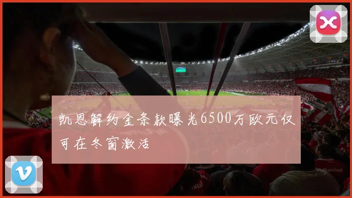 凯恩解约金条款曝光6500万欧元仅可在冬窗激活